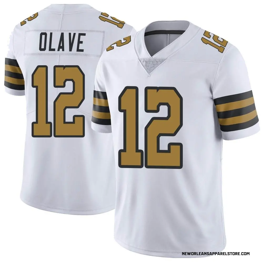 Men's Chris Olave New Orleans Saints White Jersey - All Stitched
